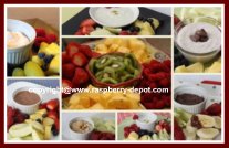 New Year's Recipes Fruit Tray and Dip