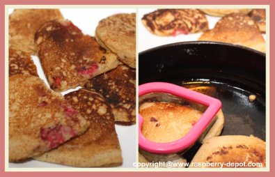 Making Heart Shaped Pancakes