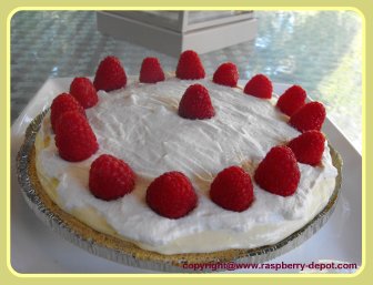 Fresh Lemon Raspberry Cream Pie Homemade Pie Recipe