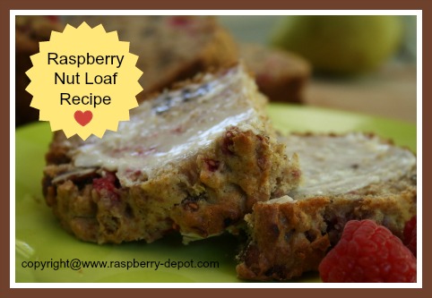 Homemade Raspberry Nut Loaf - a recipe to make with nuts, raspberries and pears
