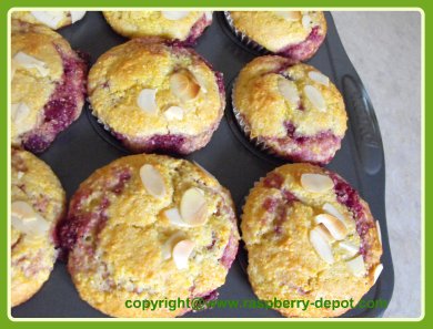 Raspberry Cornmeal Muffins, Homemade Recipe