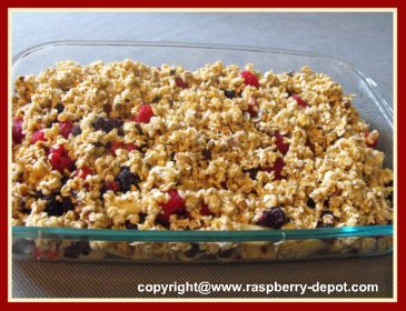 Apple Raspberry Crumble - Homemade Raspberry Dessert