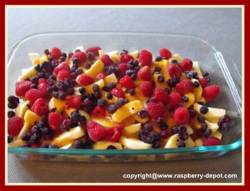 Making an Apple Raspberry Crumble Dessert Recipe - Oven Ready Making an Apple Raspberry Crumble Dessert Recipe - Oven Ready