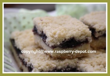Raspberry Bars Recipe Made with Raspberry Jam
