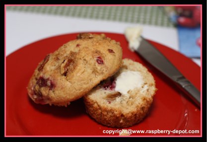 Raspberry Rhubarb Muffins, Homemade Recipe