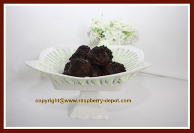 Homemade Oreo Cookie and Cream Cheese Truffles made with Dried Berries