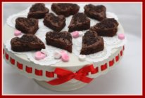 Raspberry Brownies for Valentine