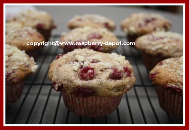 Healthy Whole Wheat Muffins and Berries
