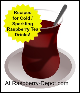 Cold and Sparkling Raspberry Tea Drink Recipes