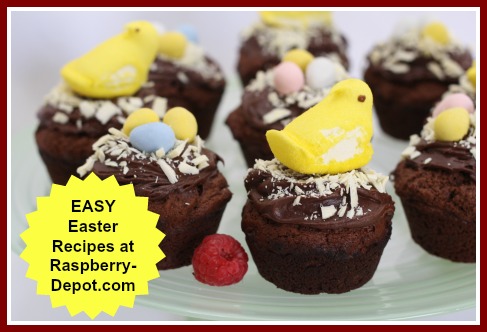 Easy Easter Recipes with Raspberries /Fruit
