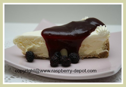 Homemade Raspberry Syrup or Sauce Recipe for Cheesecake