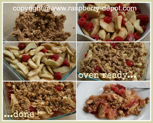 Making a Gluten Free Raspberry Crumble Dessert Recipe