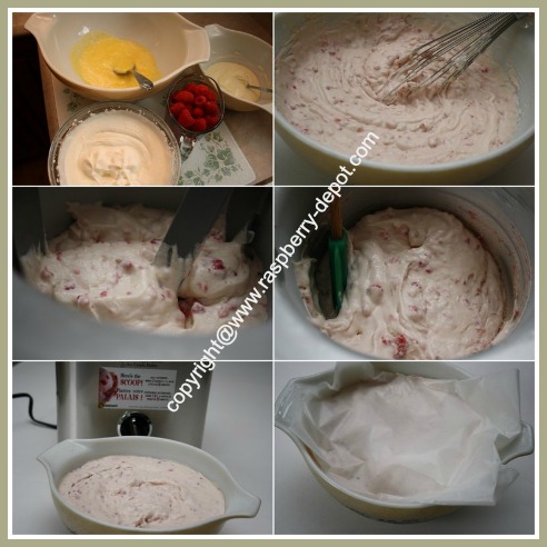 Making Homemade Raspberry Ice Cream in my Ice Cream Maker Machine