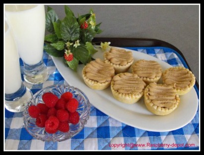 Raspberry Maple Tarts made with raspberry jam