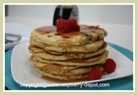 Quick and Easy Raspberry Pancakes Recipe