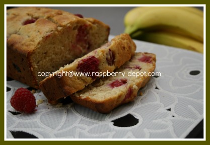 Homemade Raspberry Banana Bread