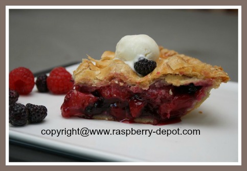 Fresh Strawberry Raspberry Blueberry Pie Recipe