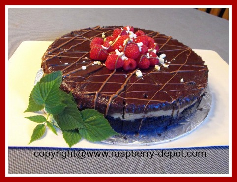 Raspberry Chocolate Cheesecake with Irish Cream