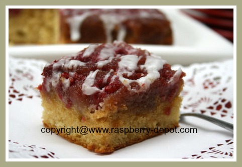 Fresh Homemade Raspberry Upside Down Cake Recipe from Scratch