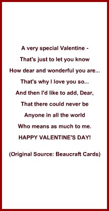 Love Poem Ideas and Verses for Valentines and Romantic Cards